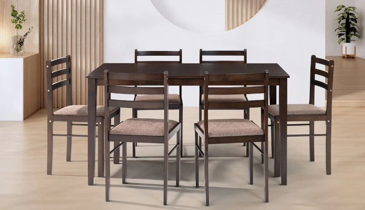 Penelope  7 Piece Dinning Set Cappucino