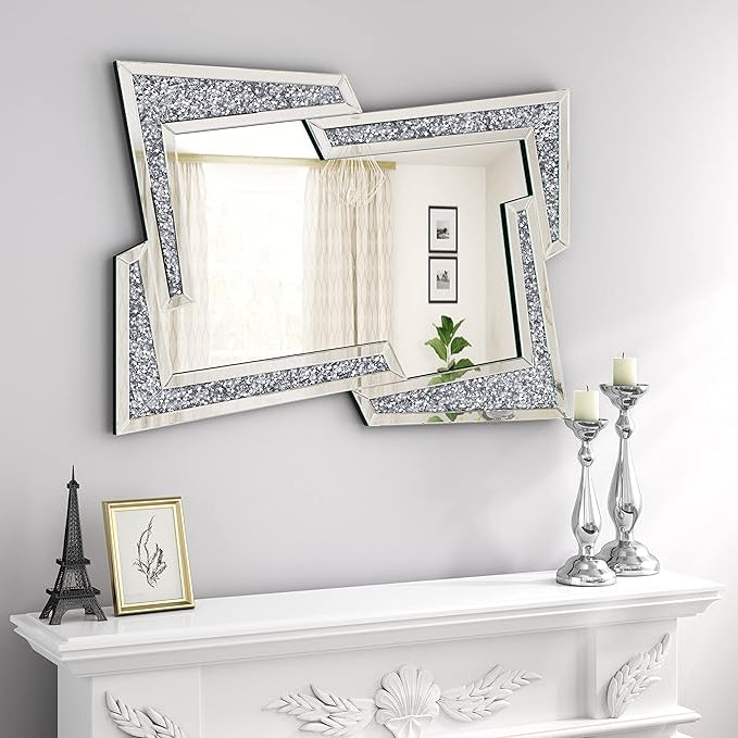Philomena Silver Square Mirror Only Jagger-ed