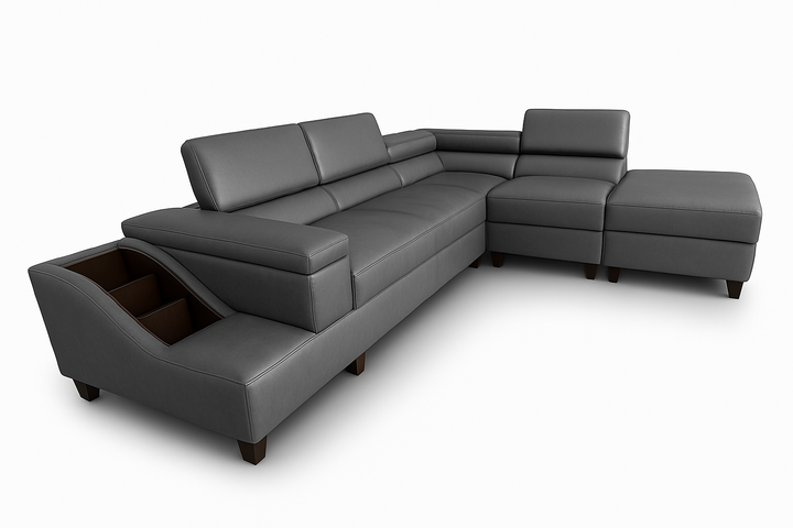 Phoebe L Shape Corner Sofa - PU
