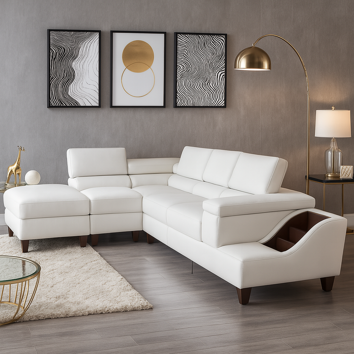 Phoebe L Shape Corner Sofa - PU