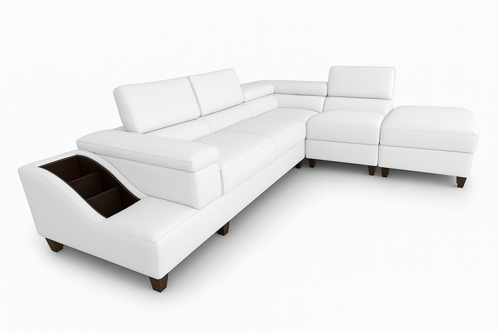 Phoebe L Shape Corner Sofa - PU