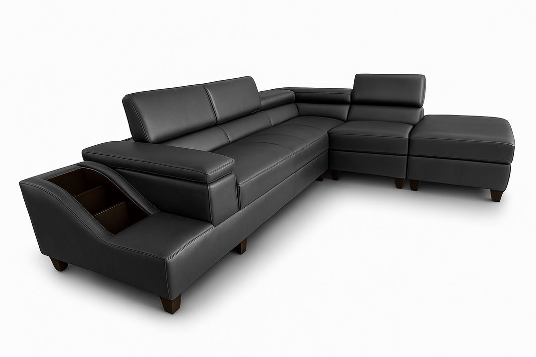 Phoebe L Shape Corner Sofa - PU