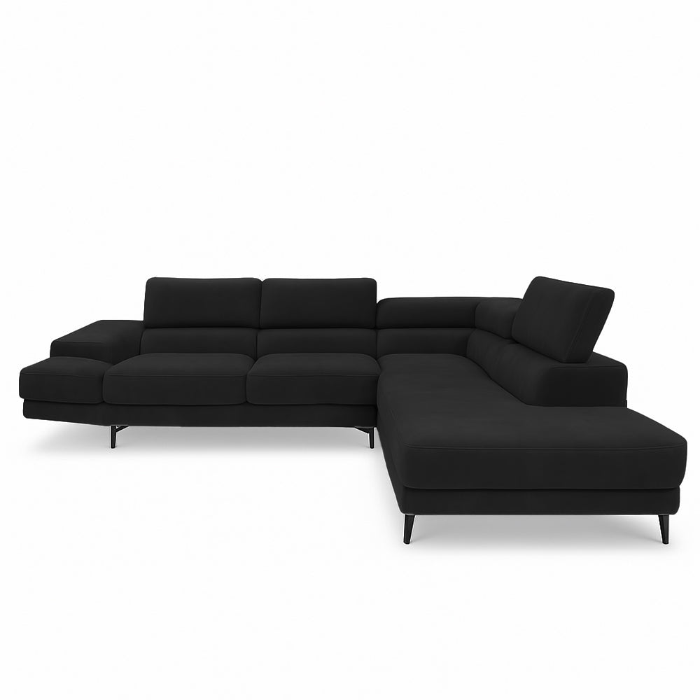 Meghan Corner Couch-Velvet