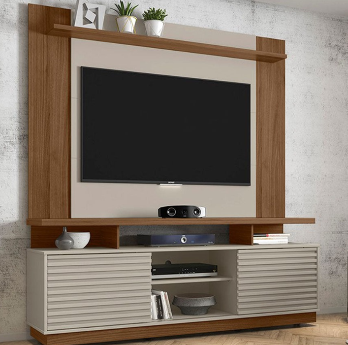 New Blumenau Plasma Stand With Wall Panel