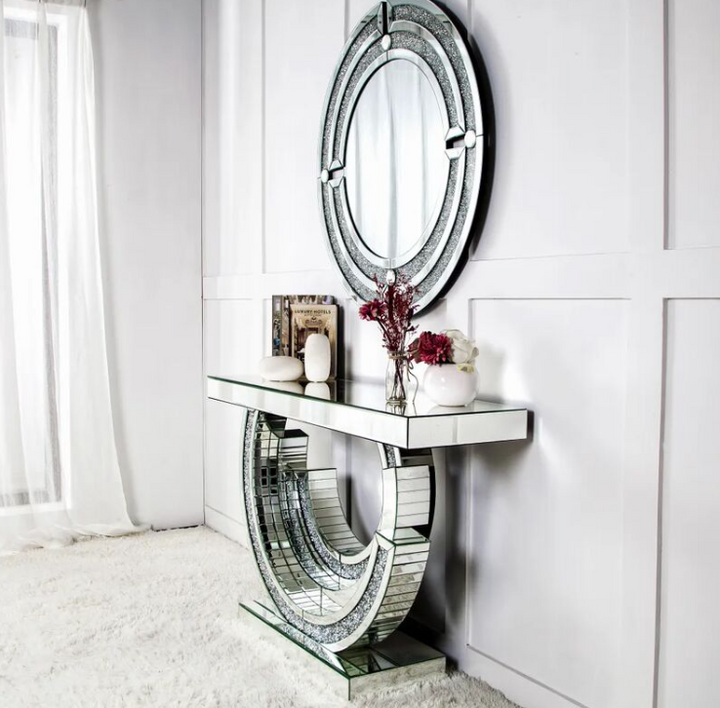 Luciana Console Table And Mirror With Light