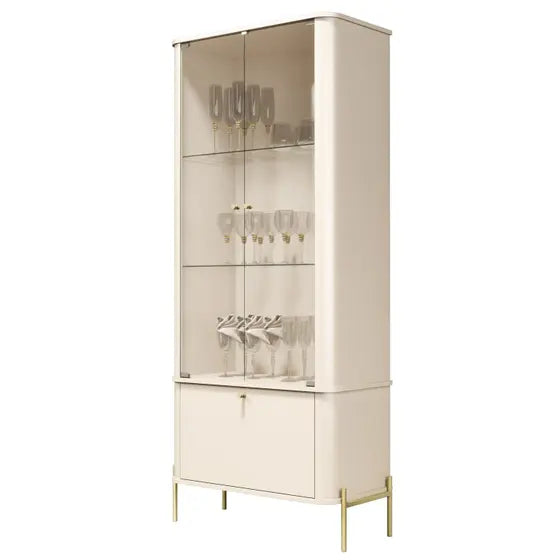Tucupí Curved Glass Cabinet