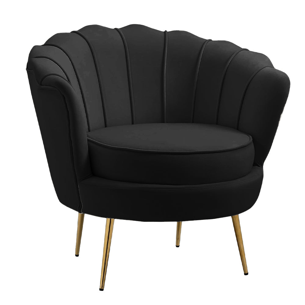 Tulip Single Seater Velvet Couch