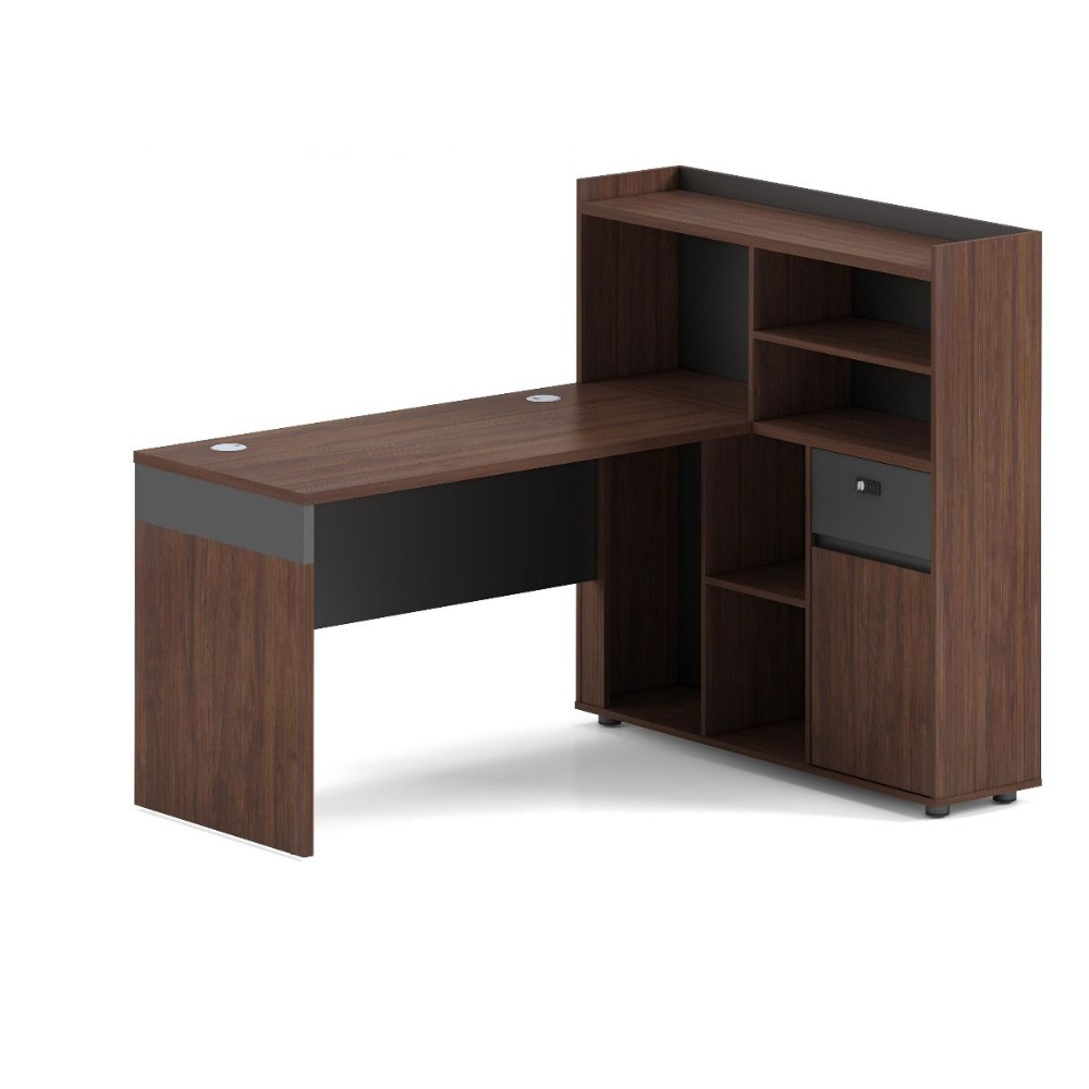 Integra Office Desk with Storage Hutch