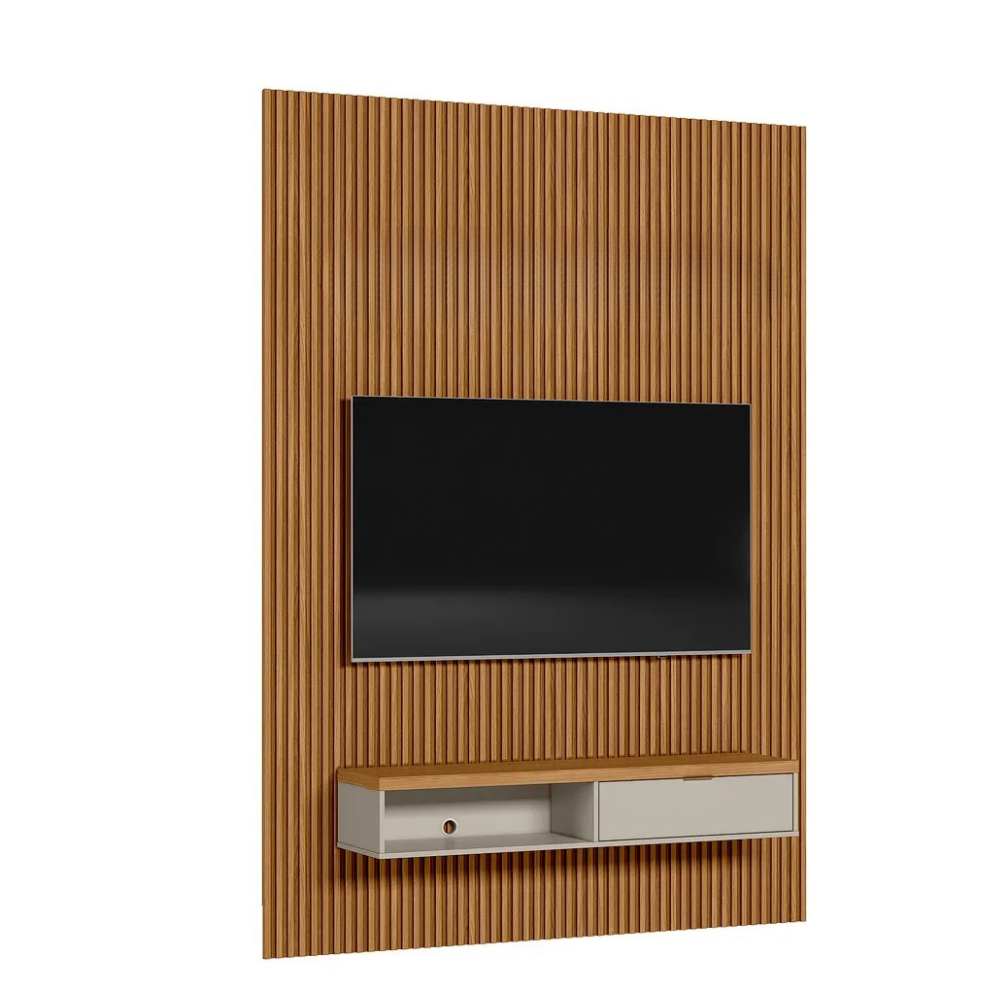 Demora Slatted Panel 1.8m Plasma Stand