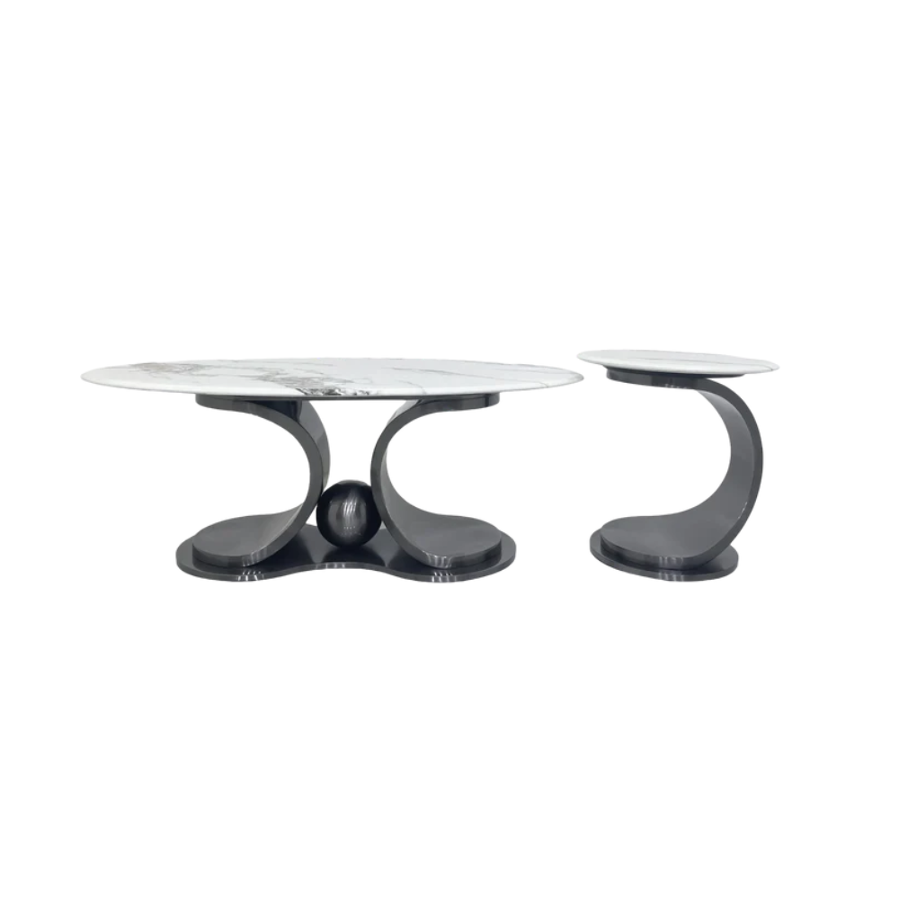 Varenna Marble Coffee Table Set – 2 Piece
