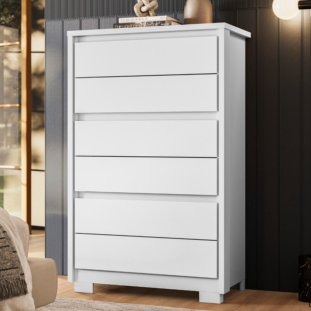 Unno 6-Drawer Chest of Drawer Dresser