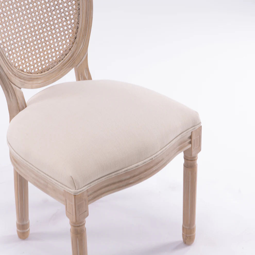 Rattan French Style Dining Chair – Set of 2