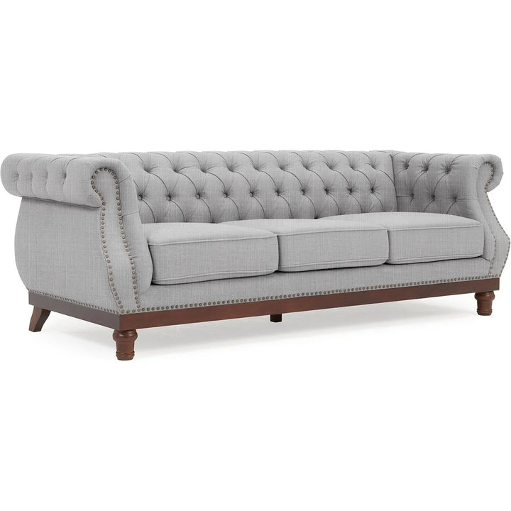 Huda Linen 3 Seater Sofa