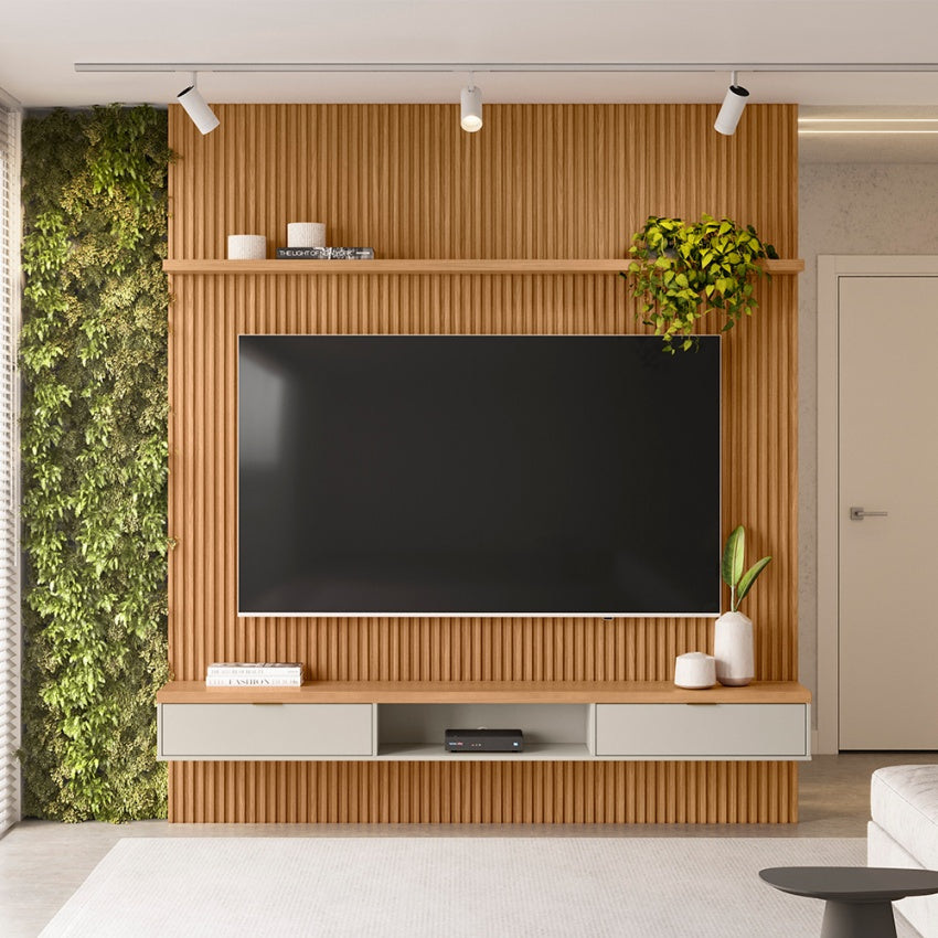 Demora Modular Slatted Panel 2.2m Plasma Stand