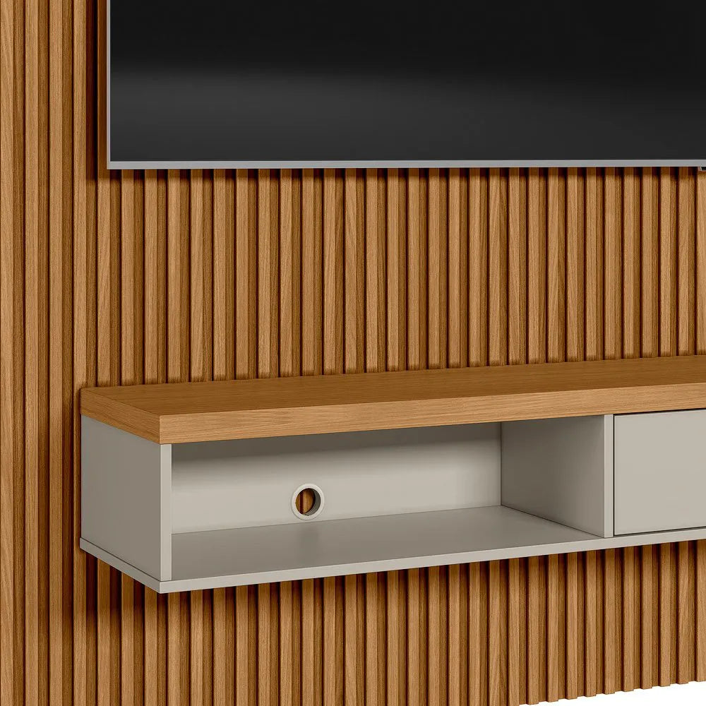 Demora Slatted Panel 1.8m Plasma Stand