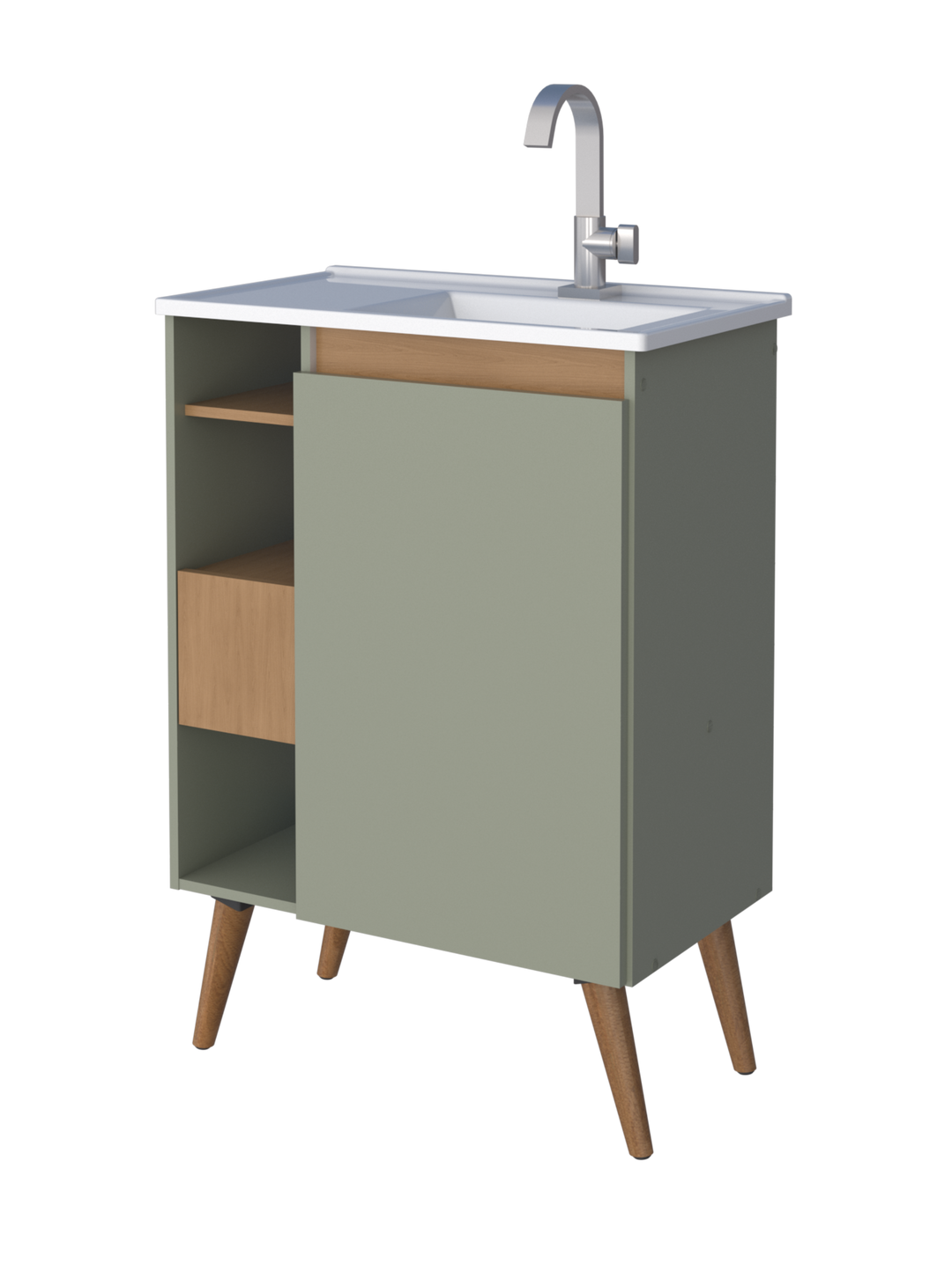 Lotus Bathroom Vanity Freestanding -60cm