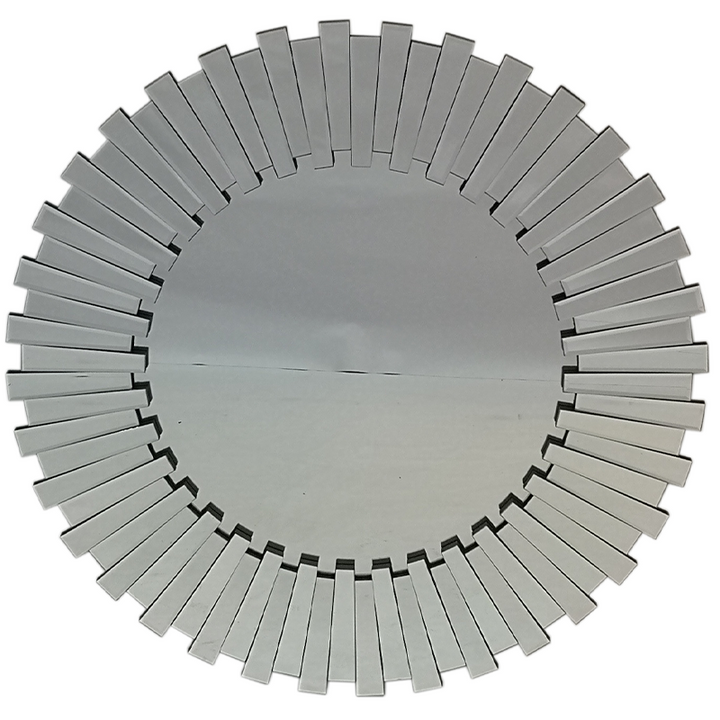 Blossom Silver Round Mirror