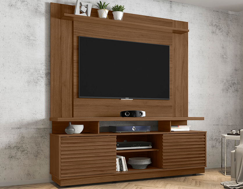 New Blumenau Plasma Stand With Wall Panel