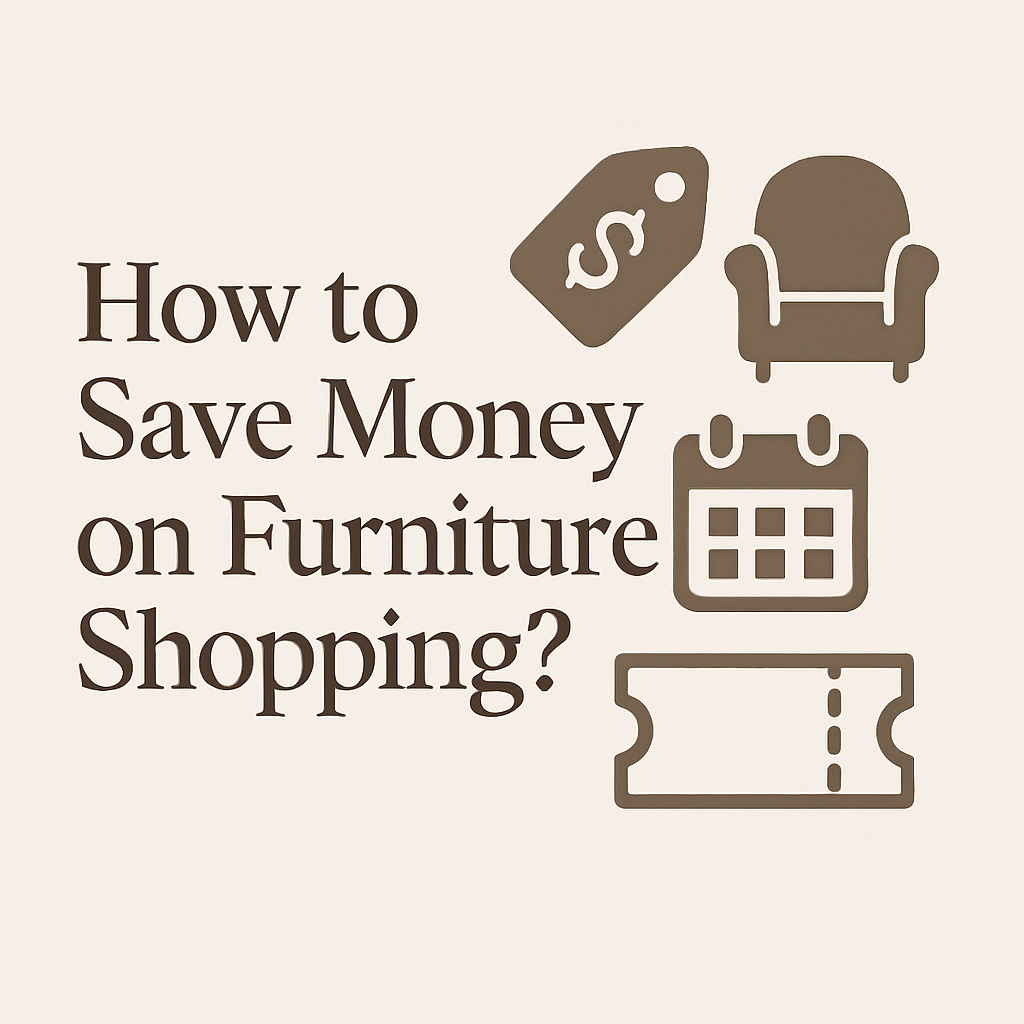 How to save money on furniture shopping?