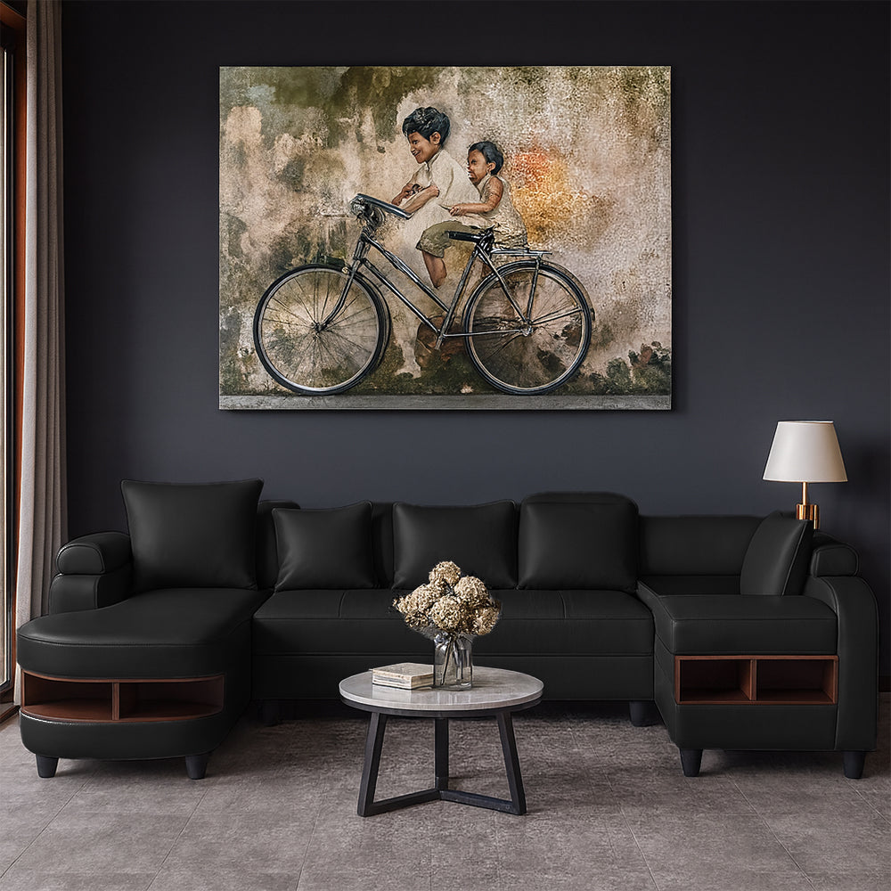 Clarence U Shape Sectional Corner Sofa- PU