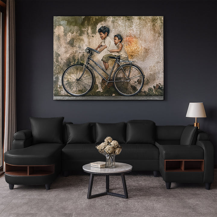 Clarence U Shape Sectional Corner Sofa- PU