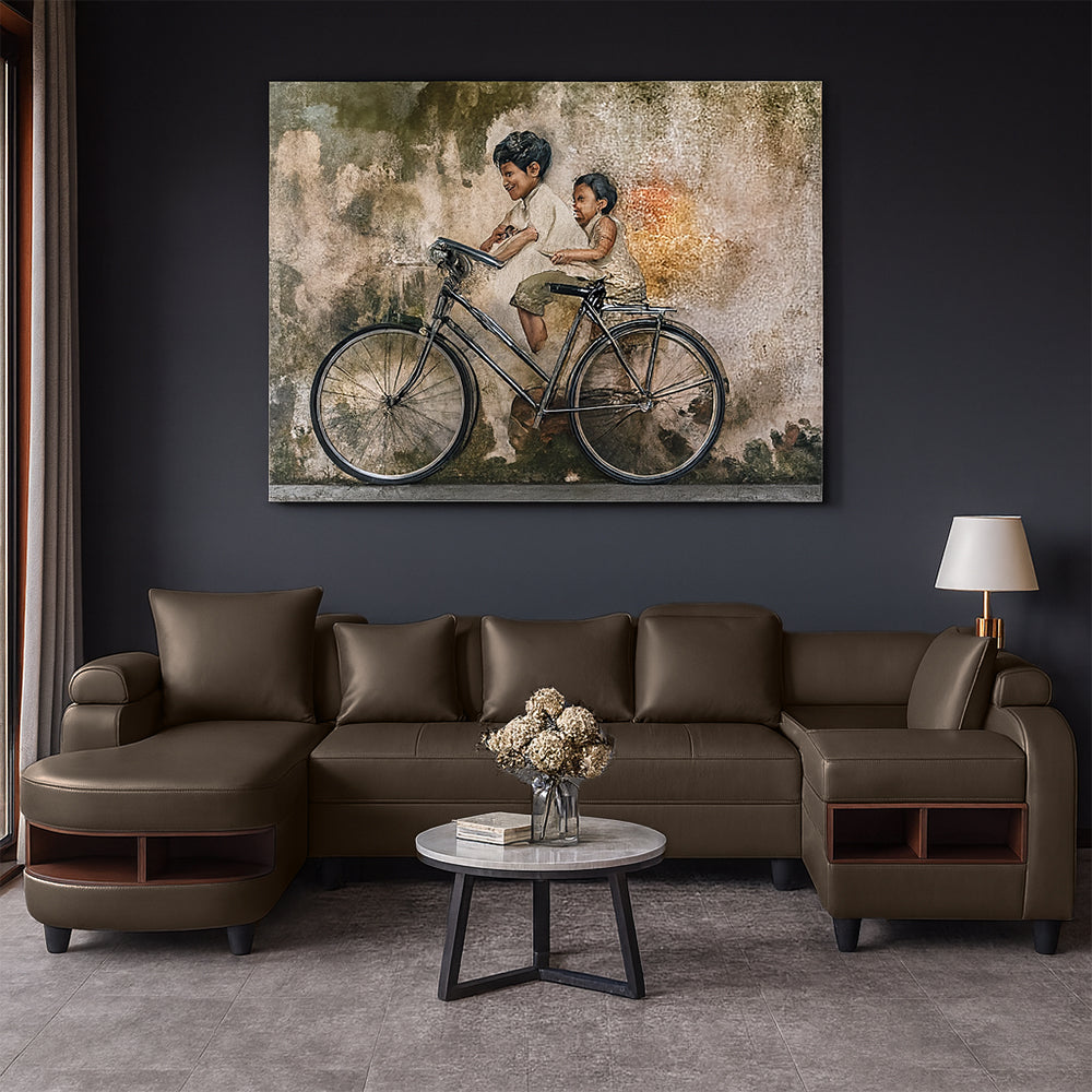 Clarence U Shape Sectional Corner Sofa- PU