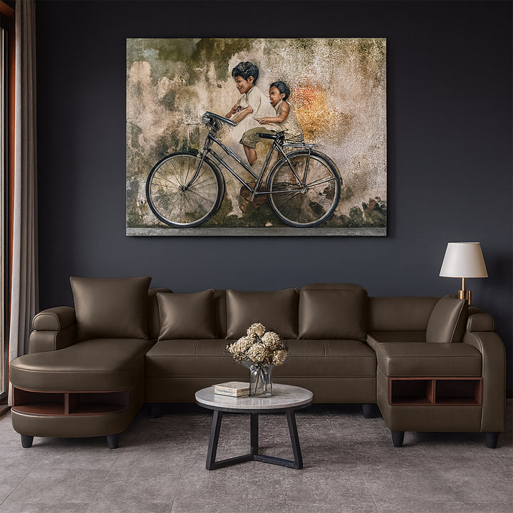 Clarence U Shape Sectional Corner Sofa- PU