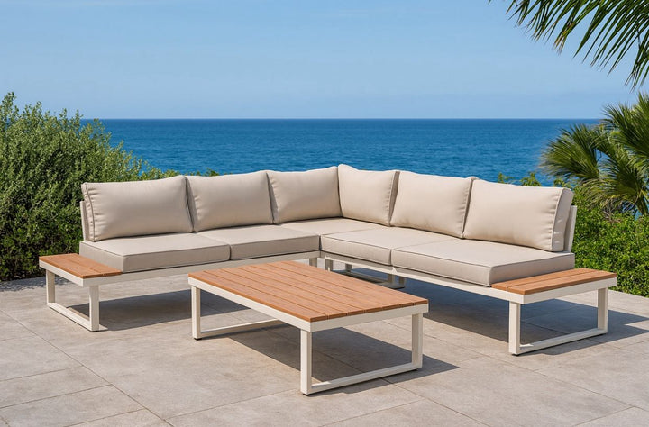 Malibu Luxe Outdoor Corner Sofa Set