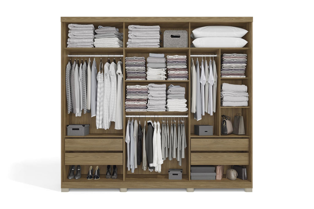 Leonardo 3 Door Sliding Wardrobe