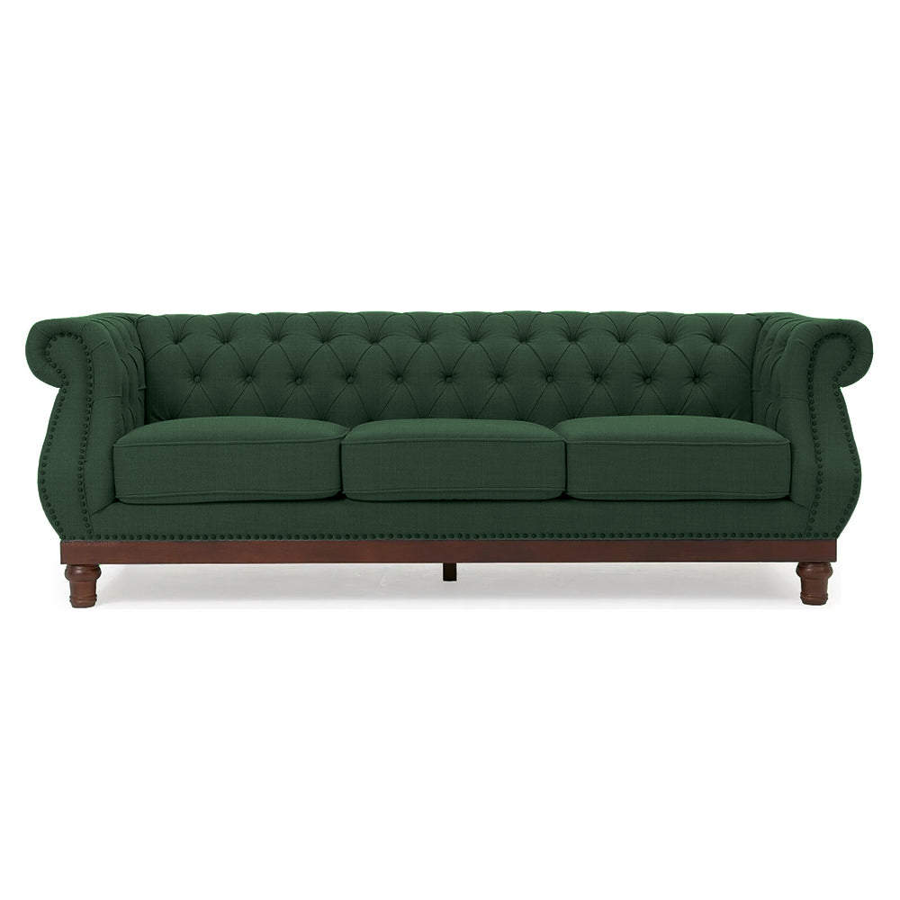 Huda Linen 3 Seater Sofa