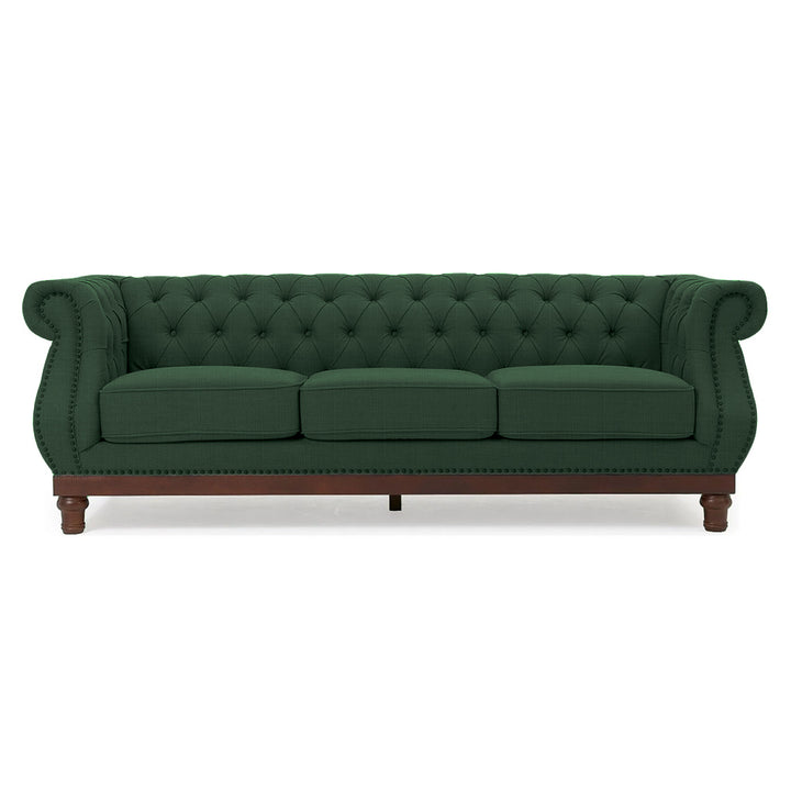 Huda Linen 3 Seater Sofa