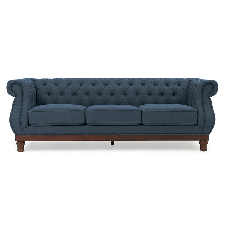 Huda Linen 3 Seater Sofa