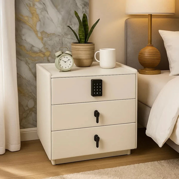 Ophelia Elegant 3-Drawer Pedestal with Keypad