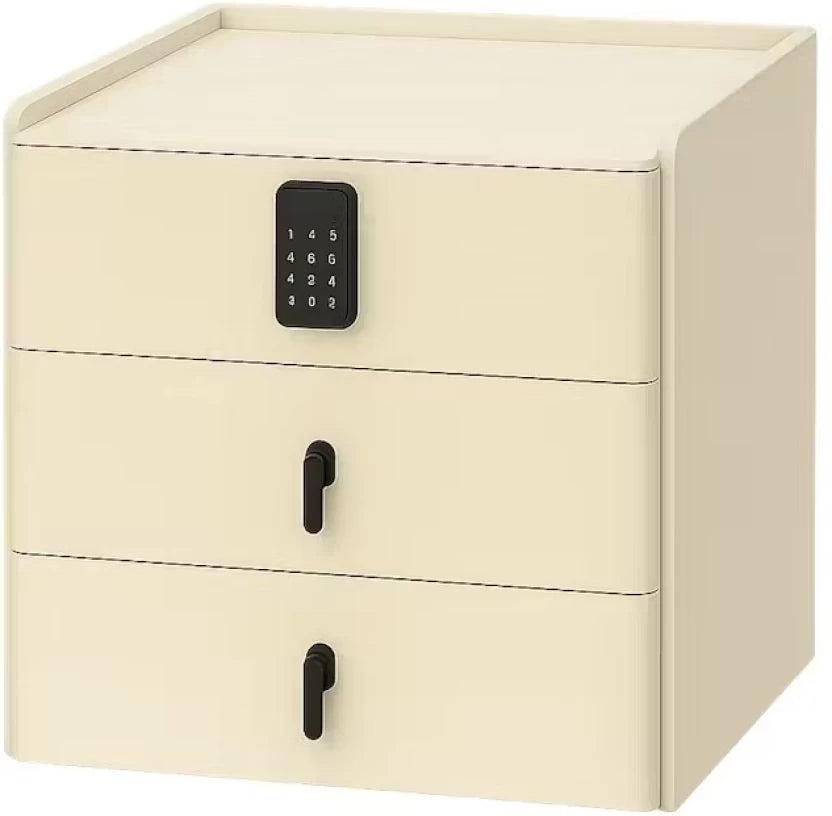 Ophelia Elegant 3-Drawer Pedestal with Keypad