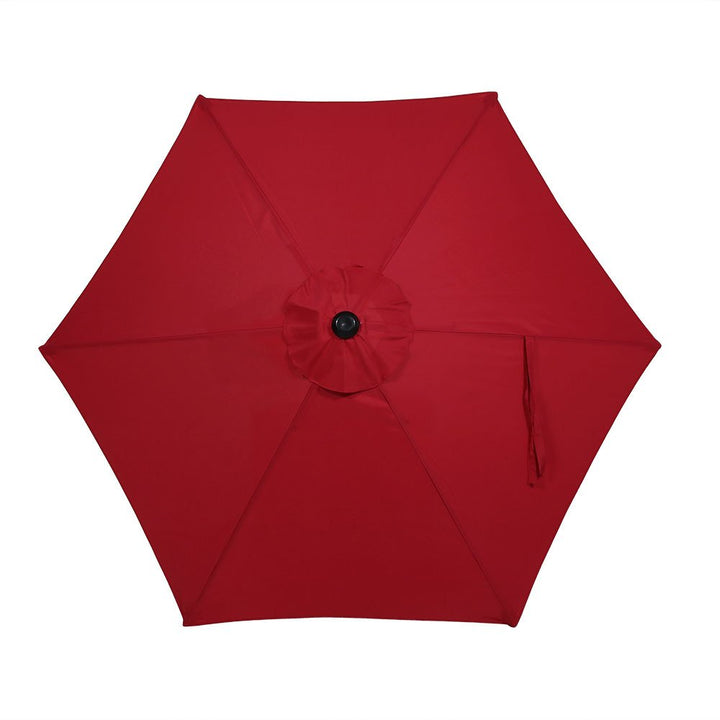 Nola Solar LED Patio Umbrella – Red