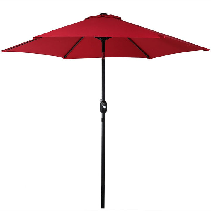 Nola Solar LED Patio Umbrella – Red