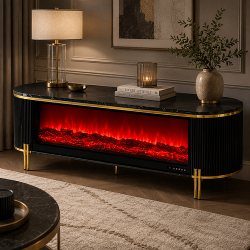 Novatela Fireplace Plasma Stand