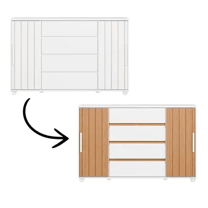 Evidenza 2-Door Sliding Chest of Drawers