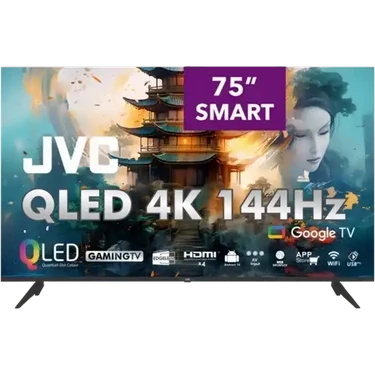 JVC 75” QLED Google Smart TV