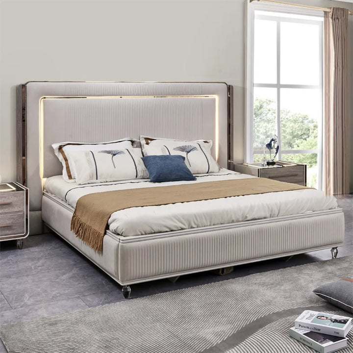 Freya Modern Sleigh Bed -King