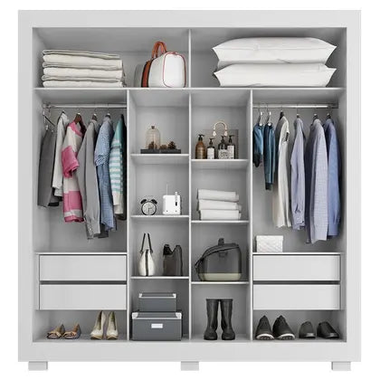Titanium 2-Door Sliding Wardrobe