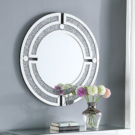 Sadira Silver Round Mirror Only