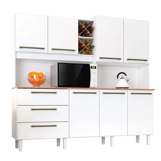 Ajax Kitchen Cabinet with 7 doors and 3 drawers
