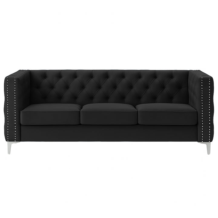 Oxford Three Seater Buttoned Couch