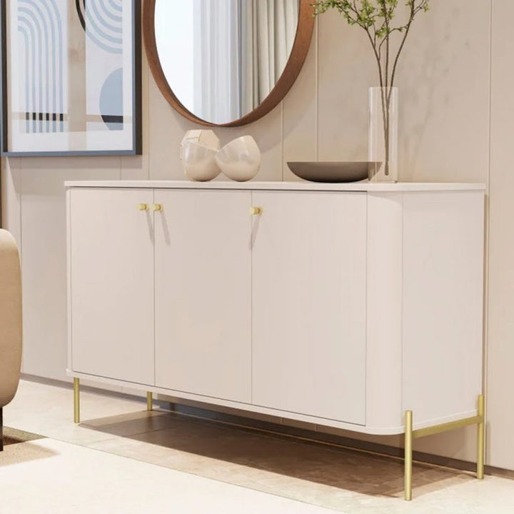 Tucupí Buffet With 3 MDP Doors And Metal Legs