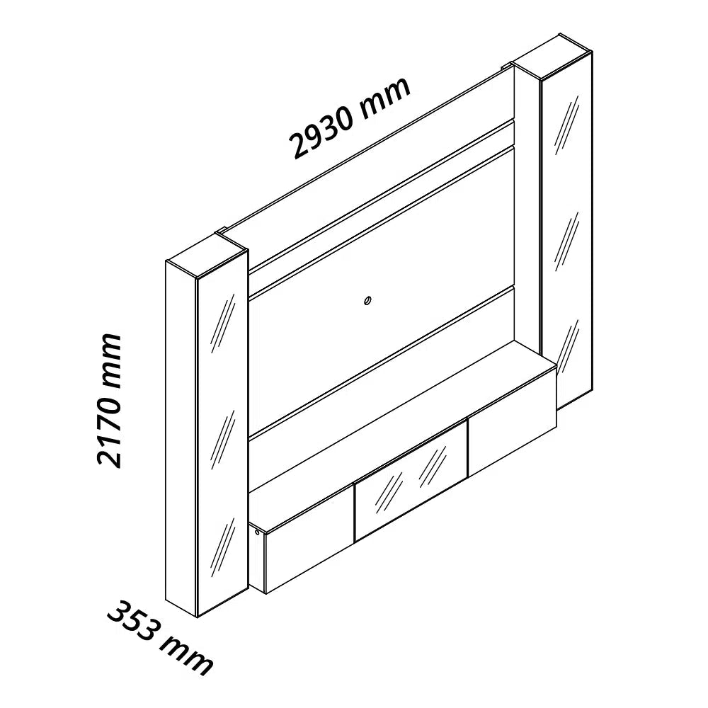 Luminare Home Entertainment Plasma Stand 293