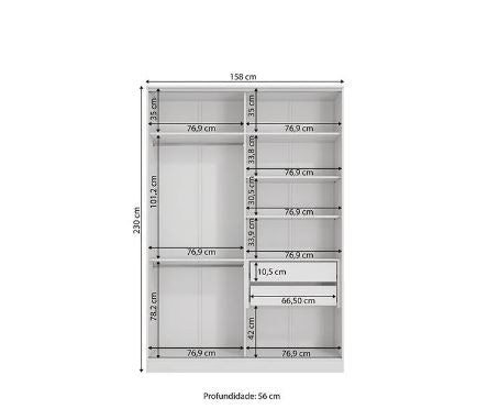 Caldera 2 Sliding Door Wardrobe