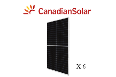 6 x Canadian Solar Panel 600W
