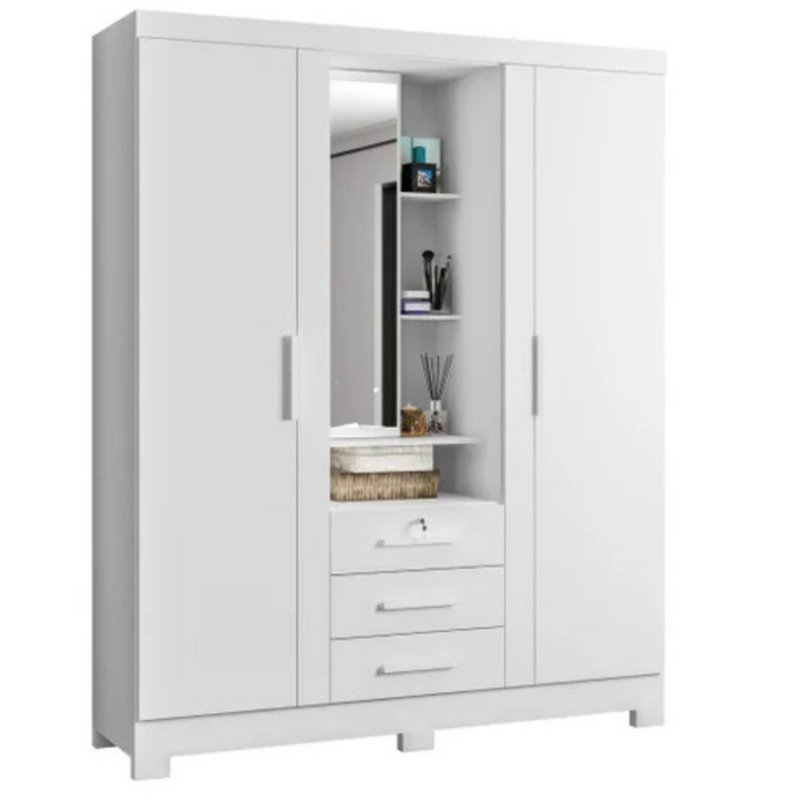 Capelinha Premium Wardrobe with 3 Doors and 3 Drawers