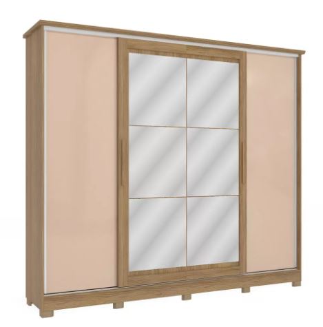 Esteban 4 Doors With Mirror Wardrobe